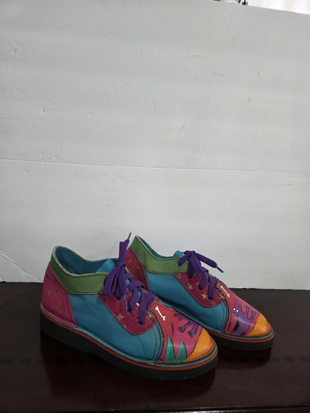 Soletech Colorful Multicolor Women's Lace-Up Sneakers Sz.6,5
